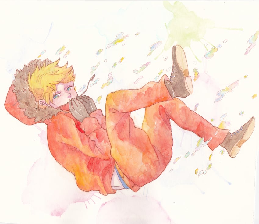 kenny mccormick (south park) drawn by deruta-deruta