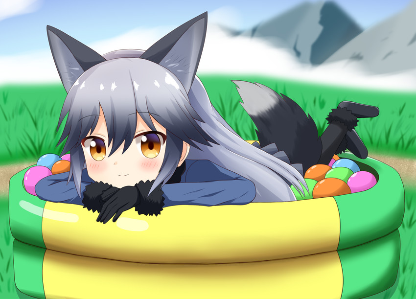 silver fox (kemono friends and 1 more) drawn by shin01571