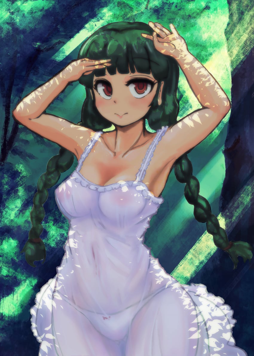 yatadera narumi (touhou) drawn by kaabon_meshi