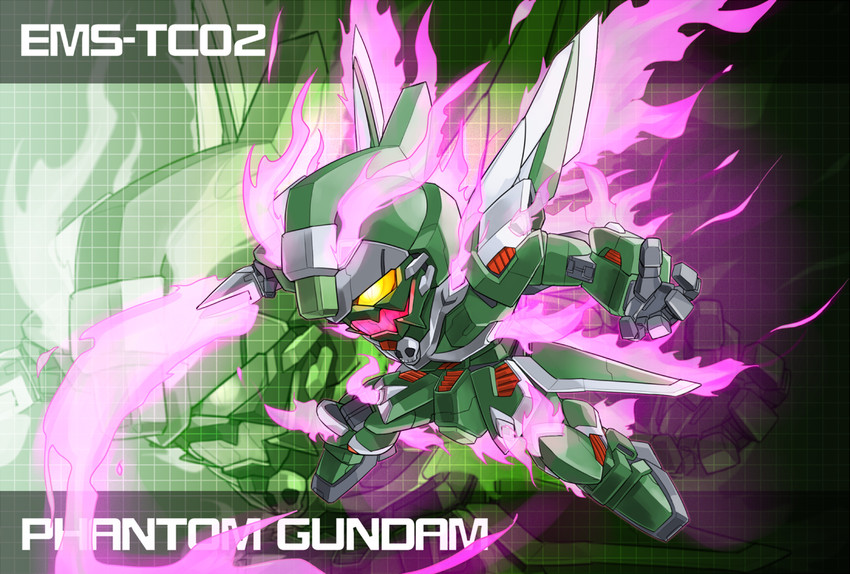 phantom gundam (gundam and 3 more) drawn by memento_vivi