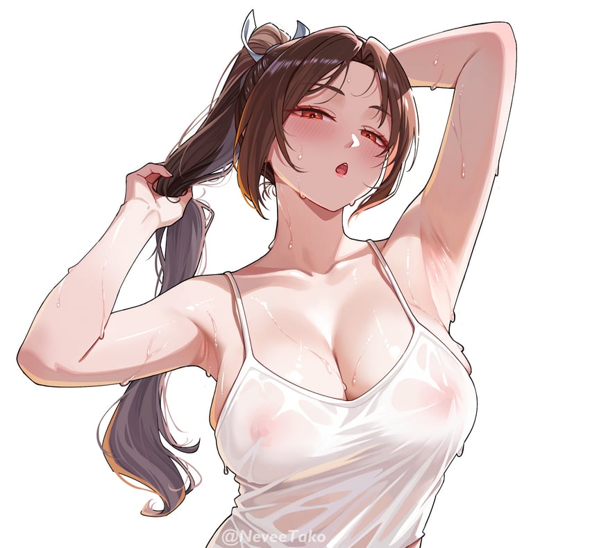 shiranui mai (street fighter and 2 more) drawn by nevee