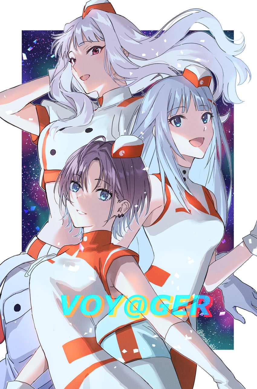 shijou takane, asakura toru, and shiraishi tsumugi (idolmaster and 3 more) drawn by shiraki_(shiraki_shiki)
