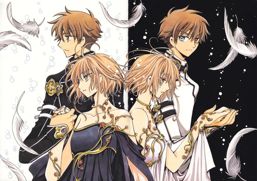 sakura hime, xiaolang, li "xiaolang", and "sakura" hime (tsubasa chronicle) drawn by clamp_(circle)
