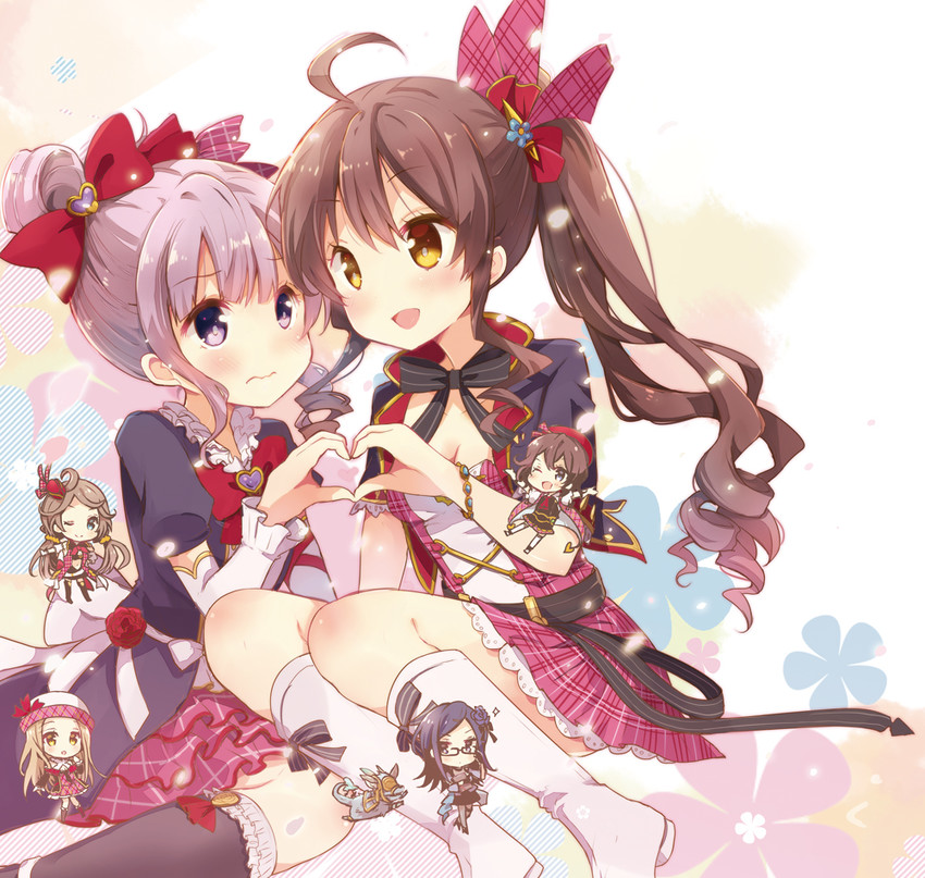 diola, diantha, harie, linaria, canna, and 2 more (granblue fantasy) drawn by shiroi_hakuto