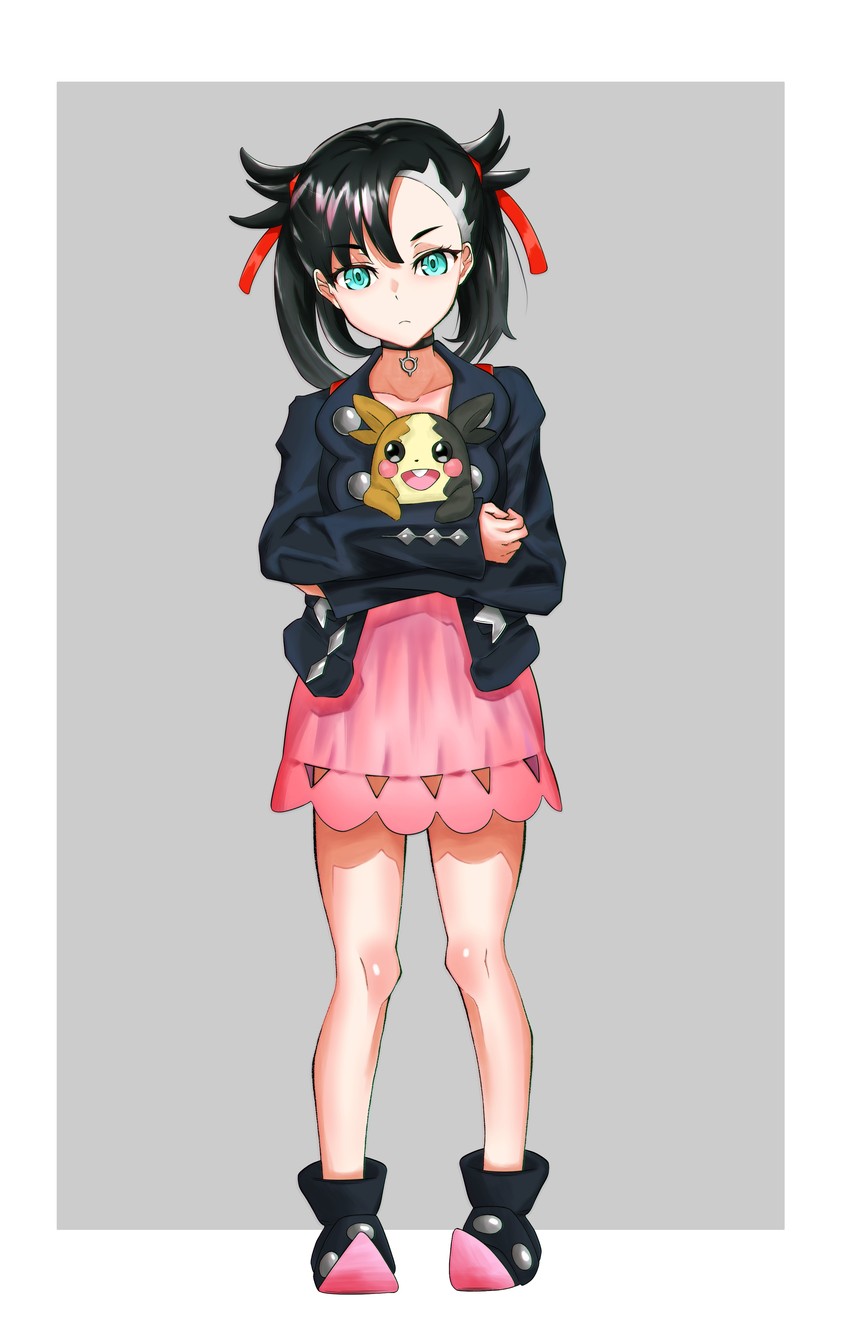 marnie and morpeko (pokemon and 1 more) drawn by satsuki773