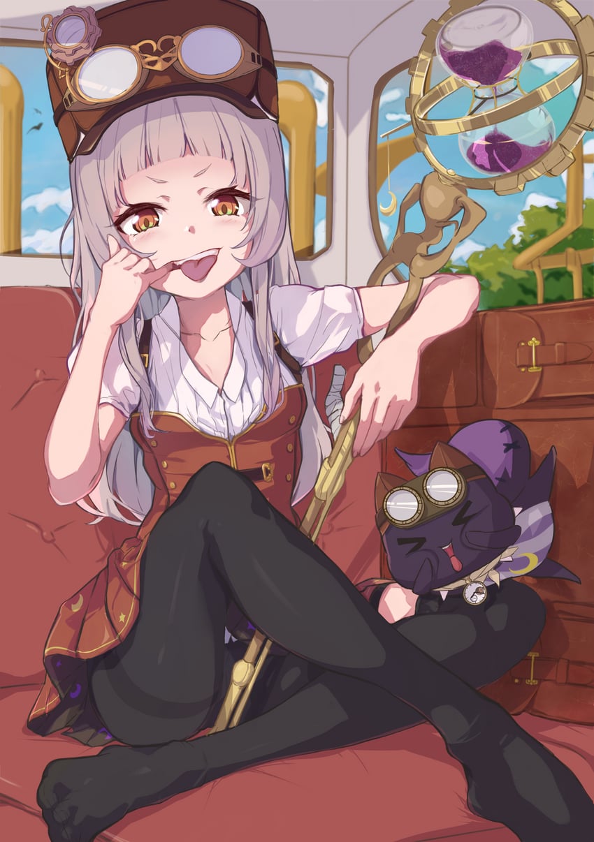 murasaki shion and shiokko (hololive) drawn by harapeko_zombie_inu