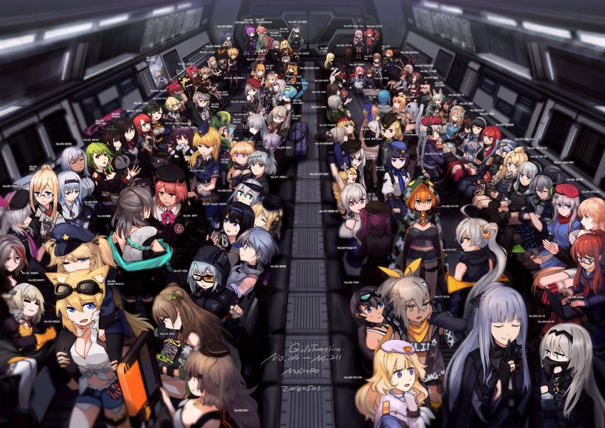 ak-12, g11, an-94, ro635, suomi, and 91 more (girls' frontline) drawn by mush