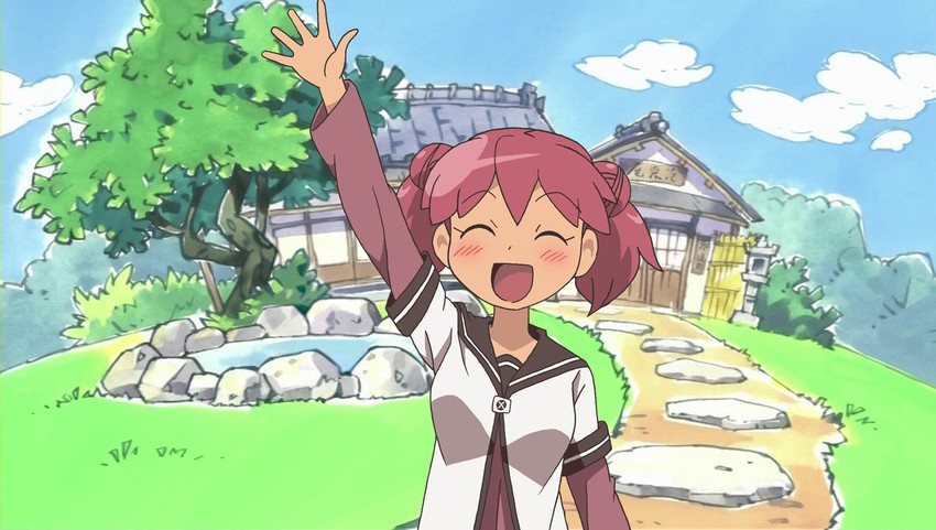 akaza akari and hinata natsumi (yuruyuri and 1 more) drawn by anifamu