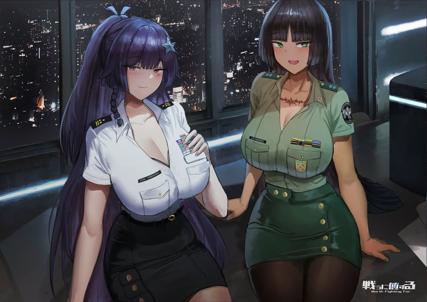 yamaguchi ryoko and felicia castro (tatakau ni atai suru) drawn by vloodozer