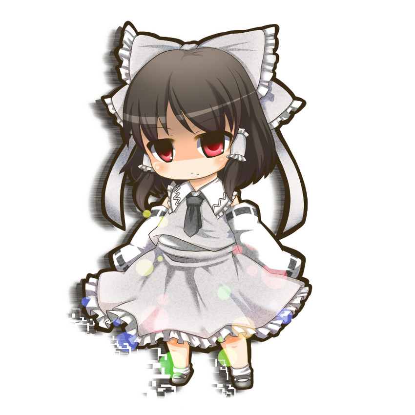 hakurei reimu (touhou and 1 more) drawn by dnk