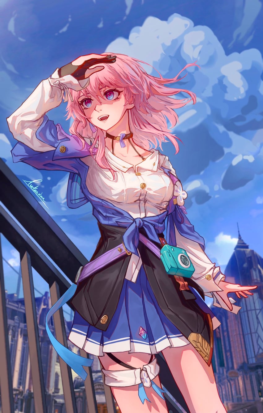 march 7th (honkai and 1 more) drawn by lutaerian