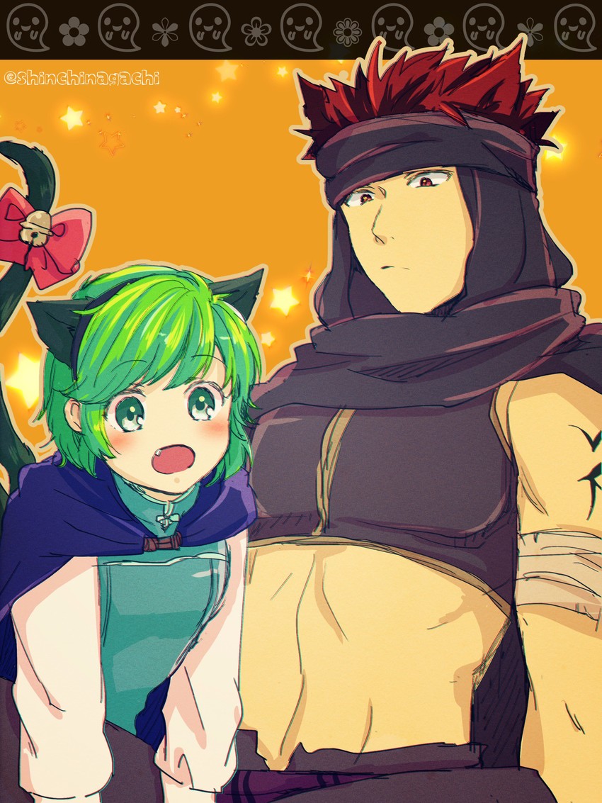 nino and jaffar (fire emblem and 2 more) drawn by nishimura_(shinchinagachi)
