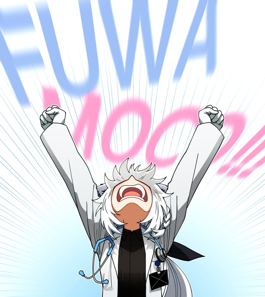 shirakami fubuki (hololive and 1 more) drawn by ddolbang