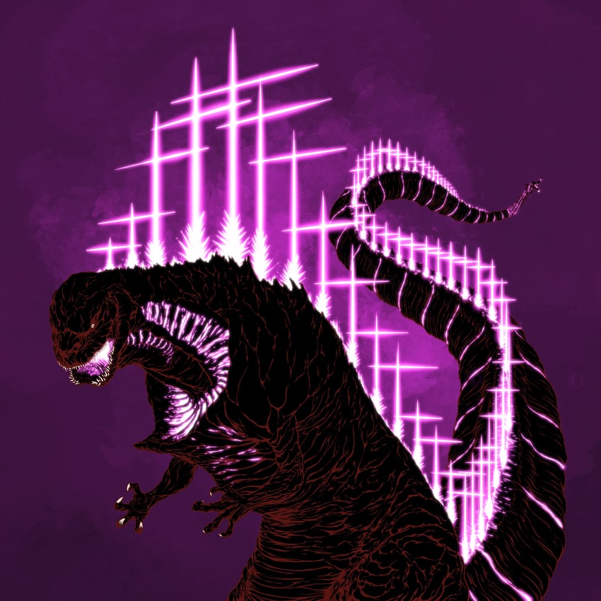 godzilla (neon genesis evangelion and 2 more) drawn by dandagouglas