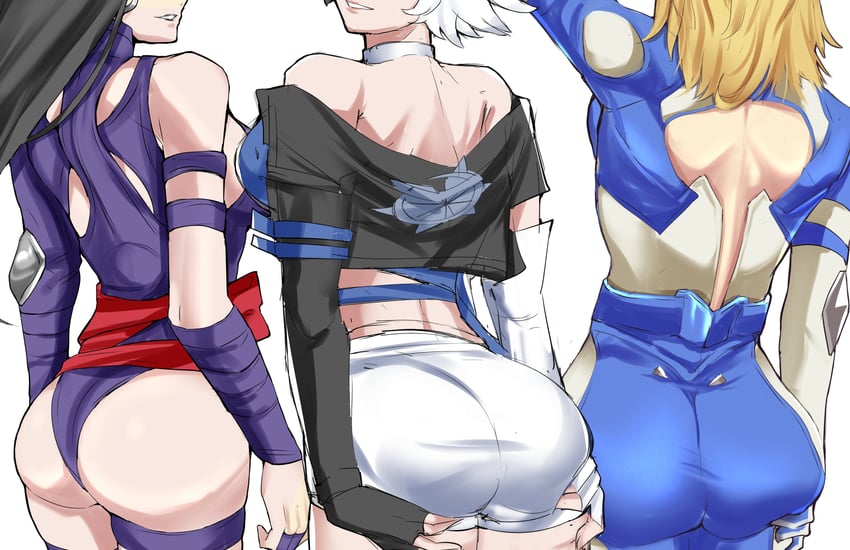 psylocke, sue storm, and luna snow (marvel and 3 more) drawn by 1340smile