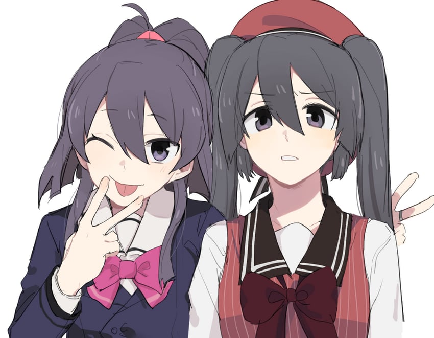 tokime shizuka and aika himena (mahou shoujo madoka magica and 1 more) drawn by an_sin