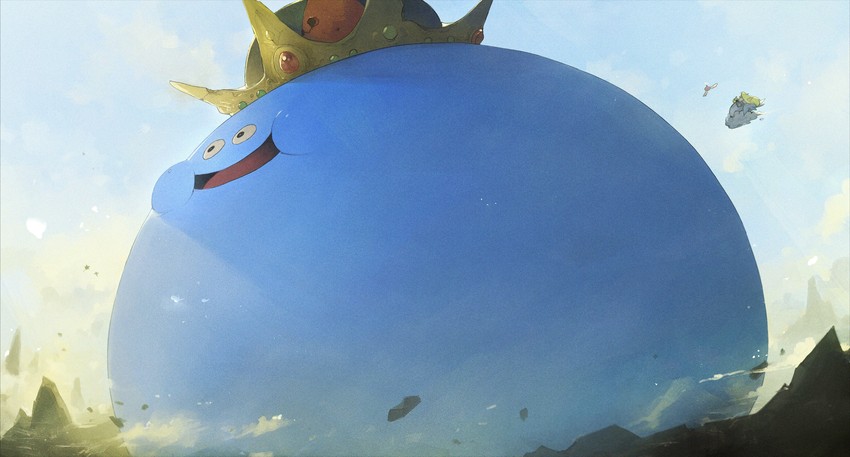 king slime and angel slime (dragon quest) drawn by linne_(hld_doreko)