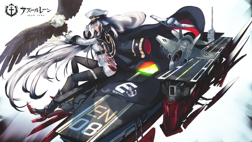 enterprise and grim (azur lane) drawn by setsuka.