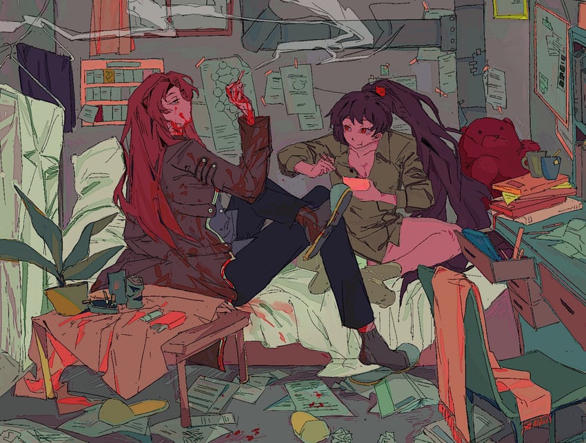 carmen and kali (project moon and 1 more) drawn by l0veanddispute