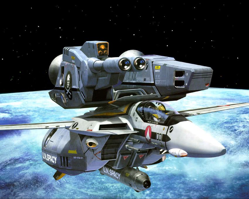 vf-1, vf-1s, roy focker, and vf-1 strike (macross and 2 more) drawn by tenjin_hidetaka
