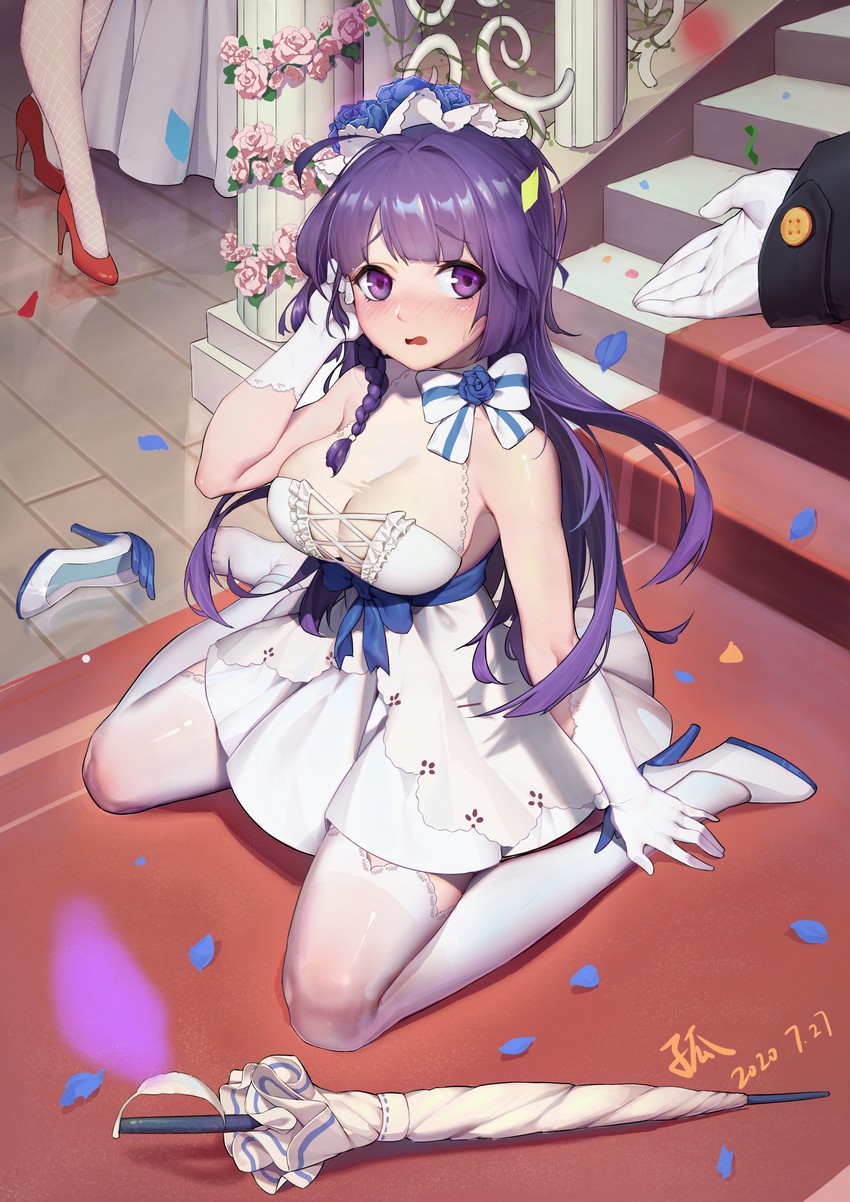 raiden mei (honkai and 1 more) drawn by meng_zhongfeng_ji_li_mm
