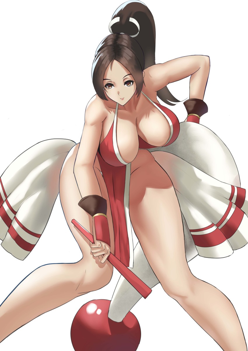 shiranui mai (the king of fighters and 1 more) drawn by milksasa