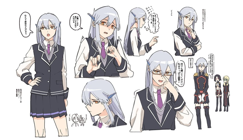 uzen kyouka, varvara pilipenko, and ezo yakumo (mato seihei no slave) drawn by saikiseiya