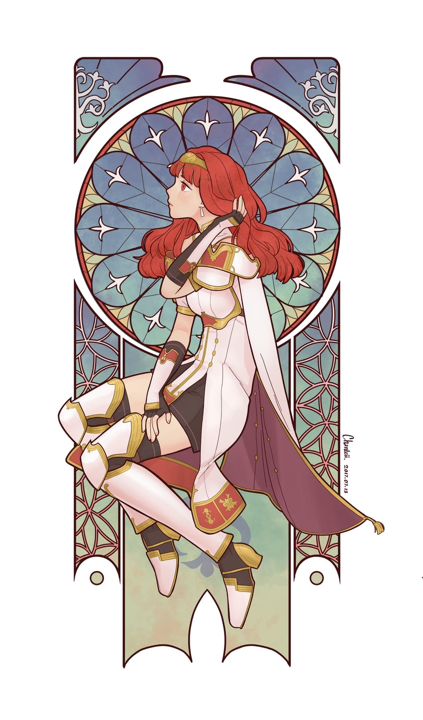 celica (fire emblem and 1 more) drawn by fishsideup