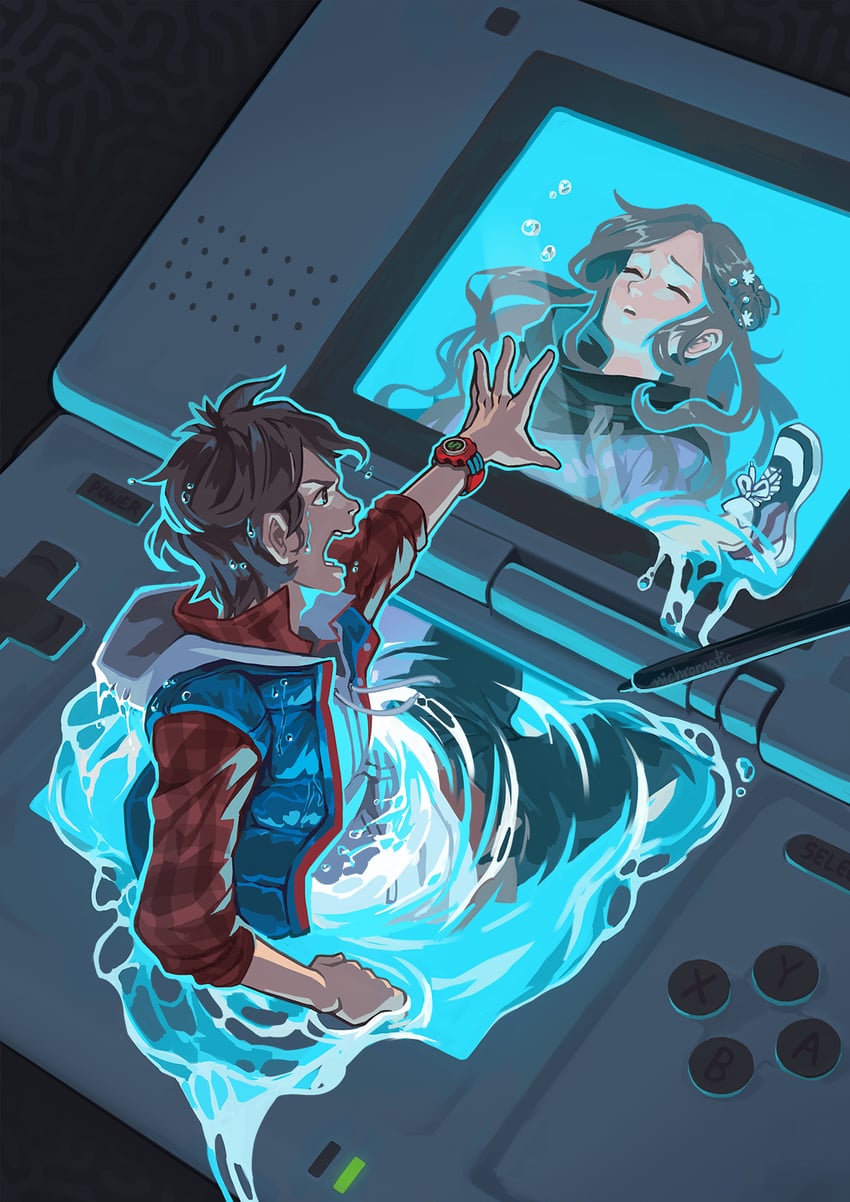 kurashiki akane and junpei (kyokugen dasshutsu and 1 more) drawn by nichromatic