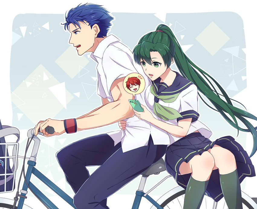 lyn, eliwood, and hector (fire emblem and 1 more) drawn by taiga_kazame