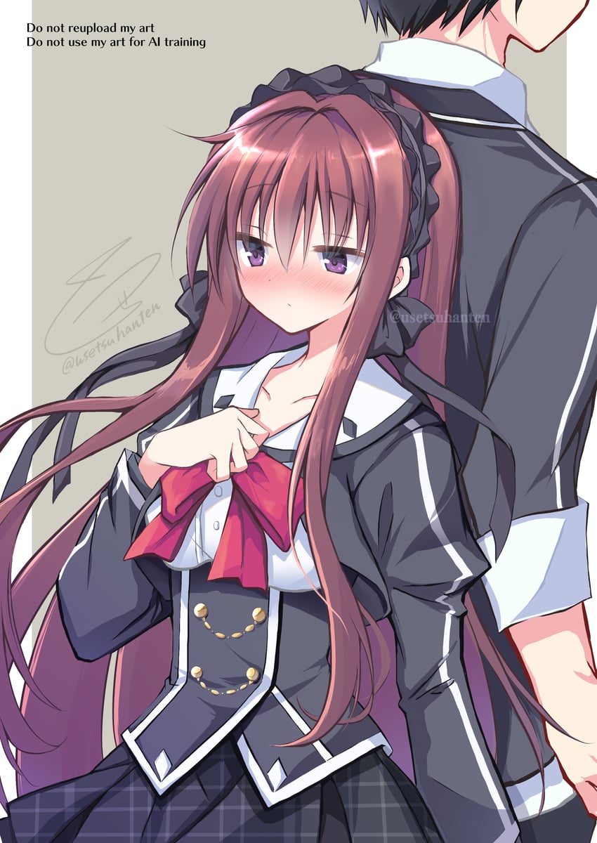 shishigatani ushio and koga michiru (tokeijikake no ley line) drawn by usetsusakon2