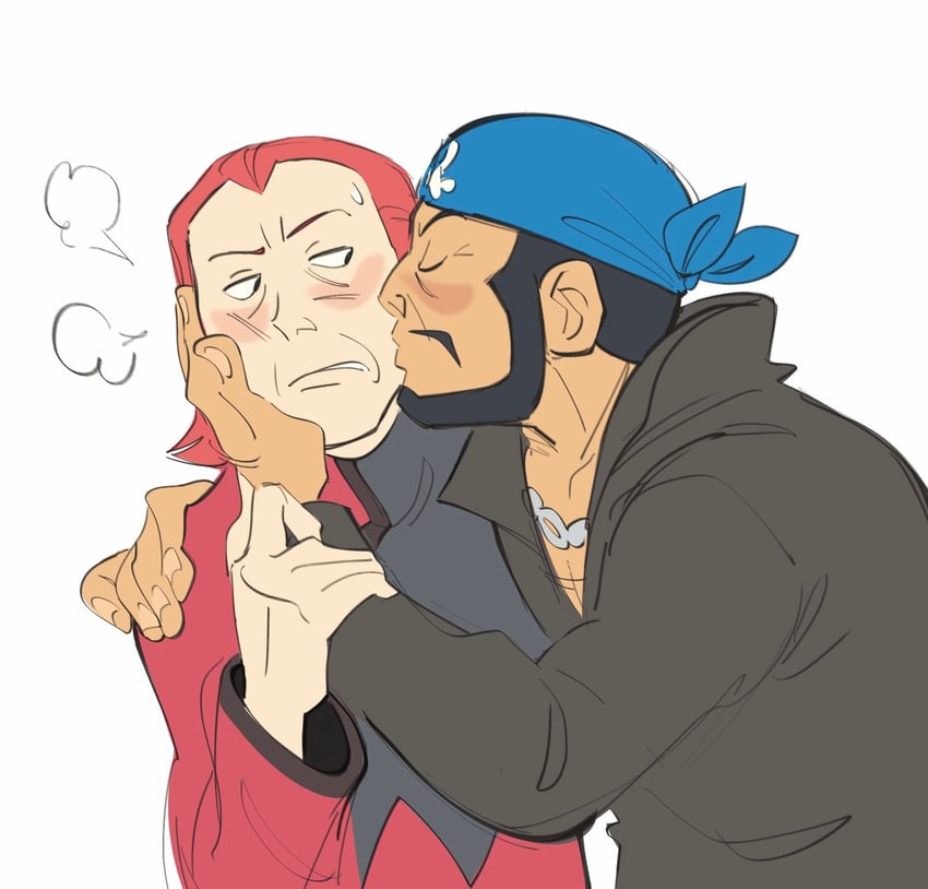 archie and maxie (pokemon and 1 more) drawn by lynn_(daisiloou)