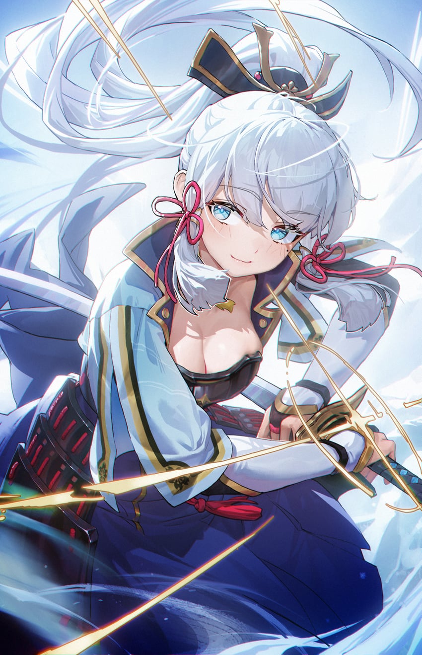 kamisato ayaka (genshin impact) drawn by han_keshi_chao_mang_de