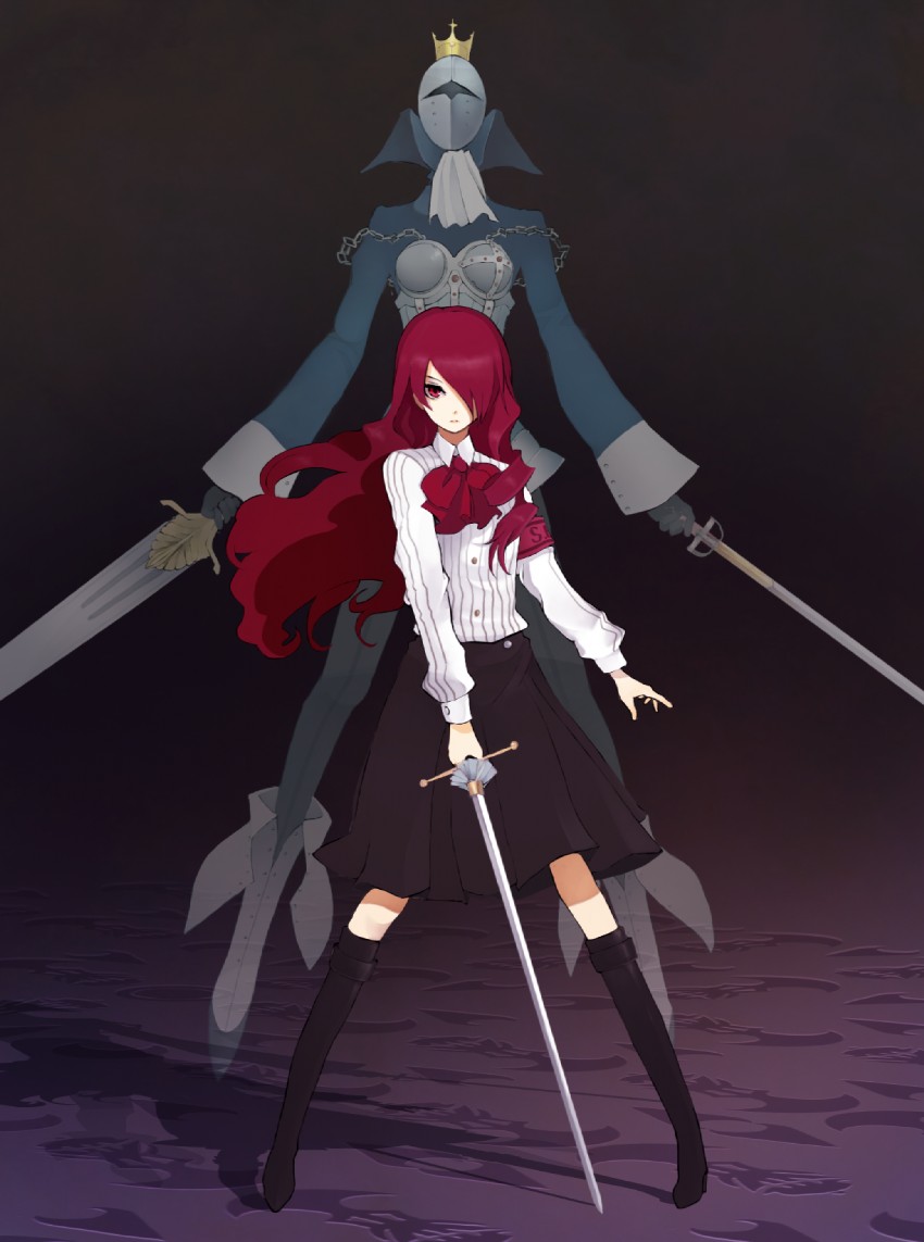 kirijou mitsuru and penthesilea (persona and 1 more) drawn by monorino
