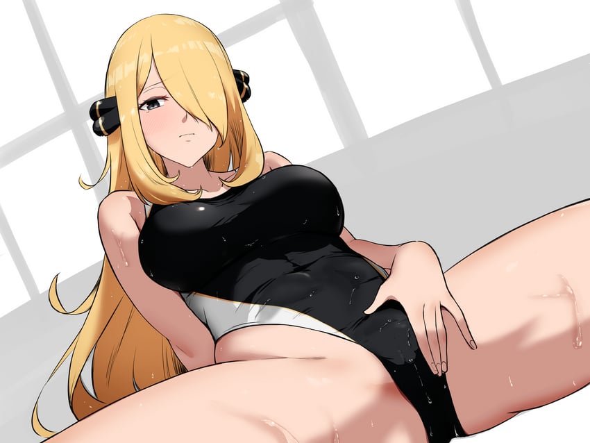 cynthia (pokemon and 1 more) drawn by doruka
