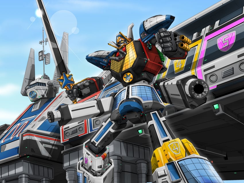 max victory robo (super sentai and 1 more) drawn by monmon_(monban)