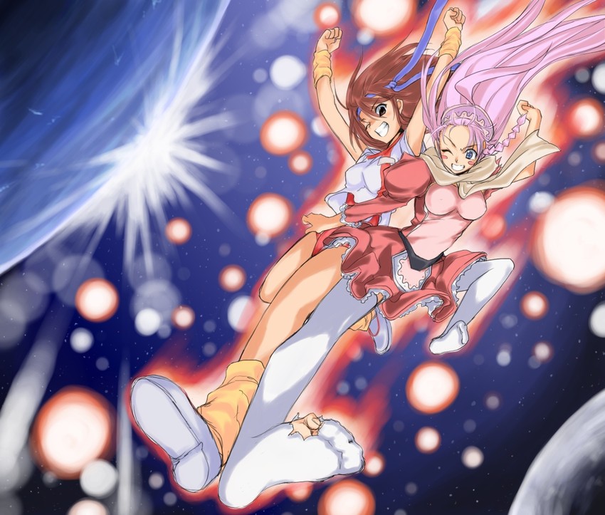 nono and takaya noriko (top wo nerae! and 1 more) drawn by take_shinobu