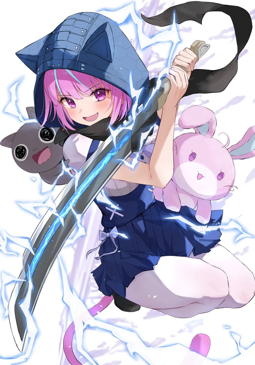 minato aqua, neko, ash, and usagi (hololive and 1 more) drawn by hitsujisnow
