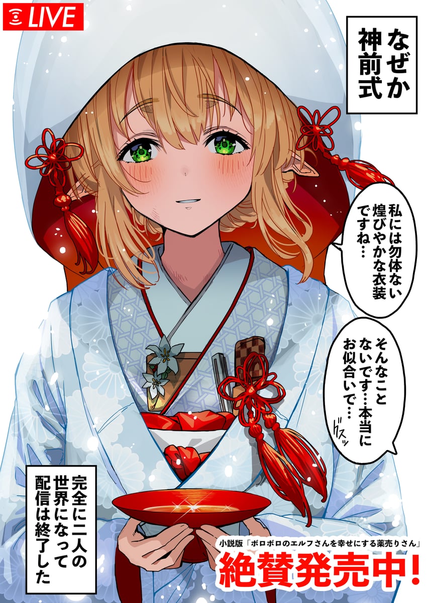 reszurre (boroboro no elf-san wo shiawase ni suru kusuri uri-san) drawn by gibagiba
