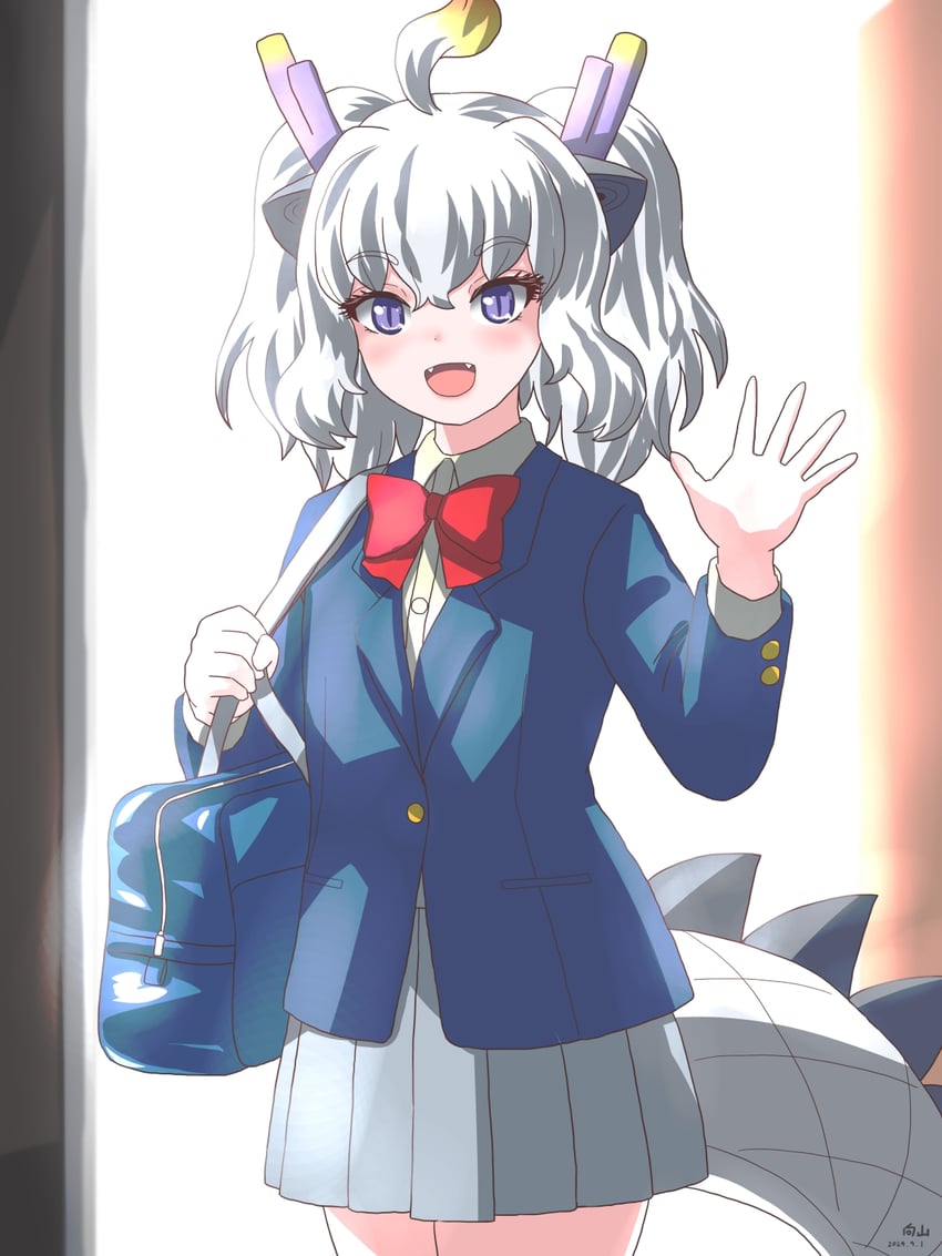 white dragon (kemono friends and 1 more) drawn by mukouyama_mu