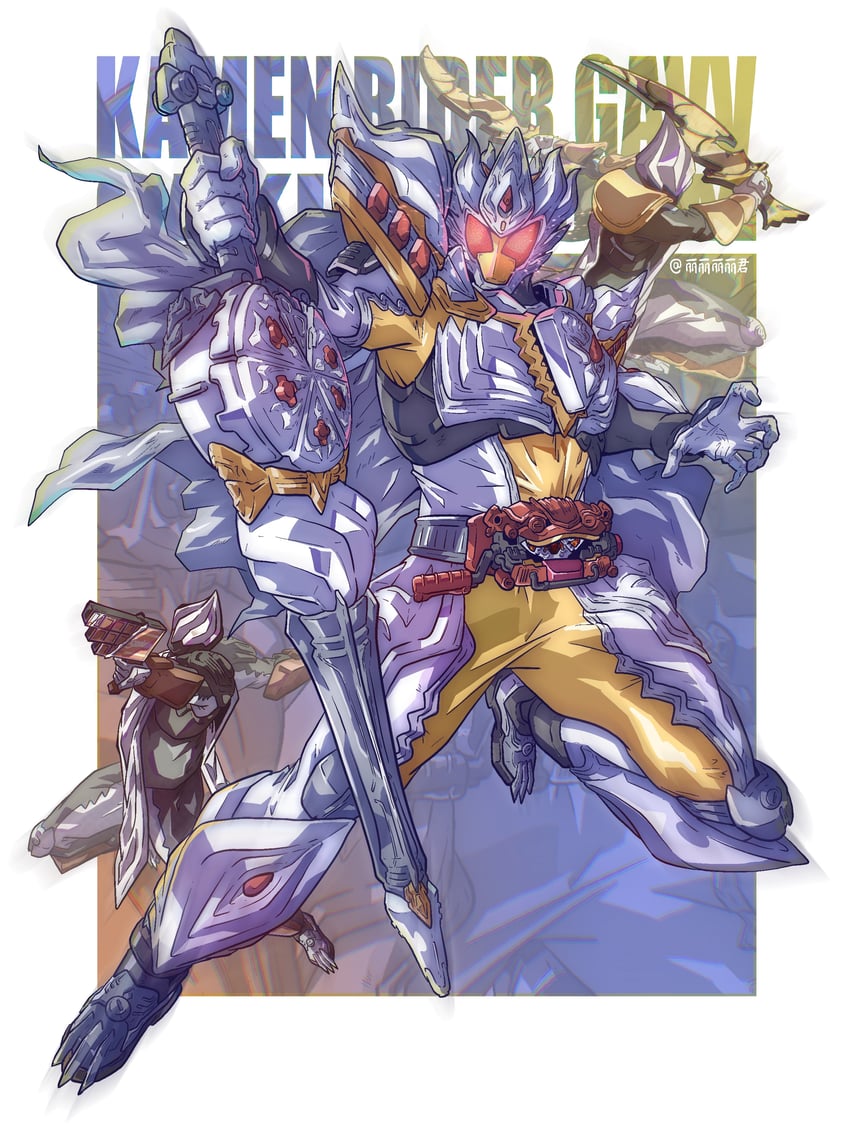 kamen rider gavv and whipped soldier (kamen rider and 1 more) drawn by li_li_li_li_jun