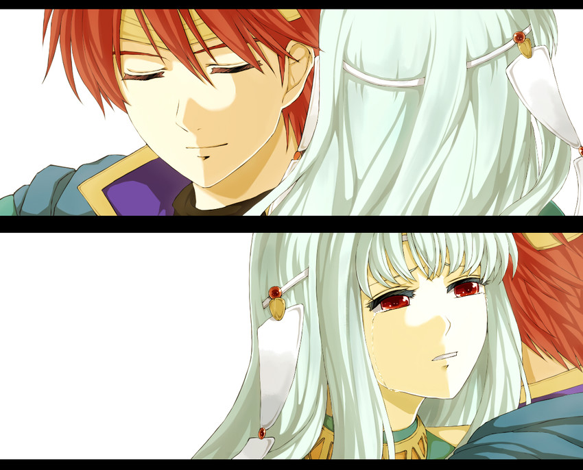 ninian and eliwood (fire emblem and 1 more) drawn by delsaber