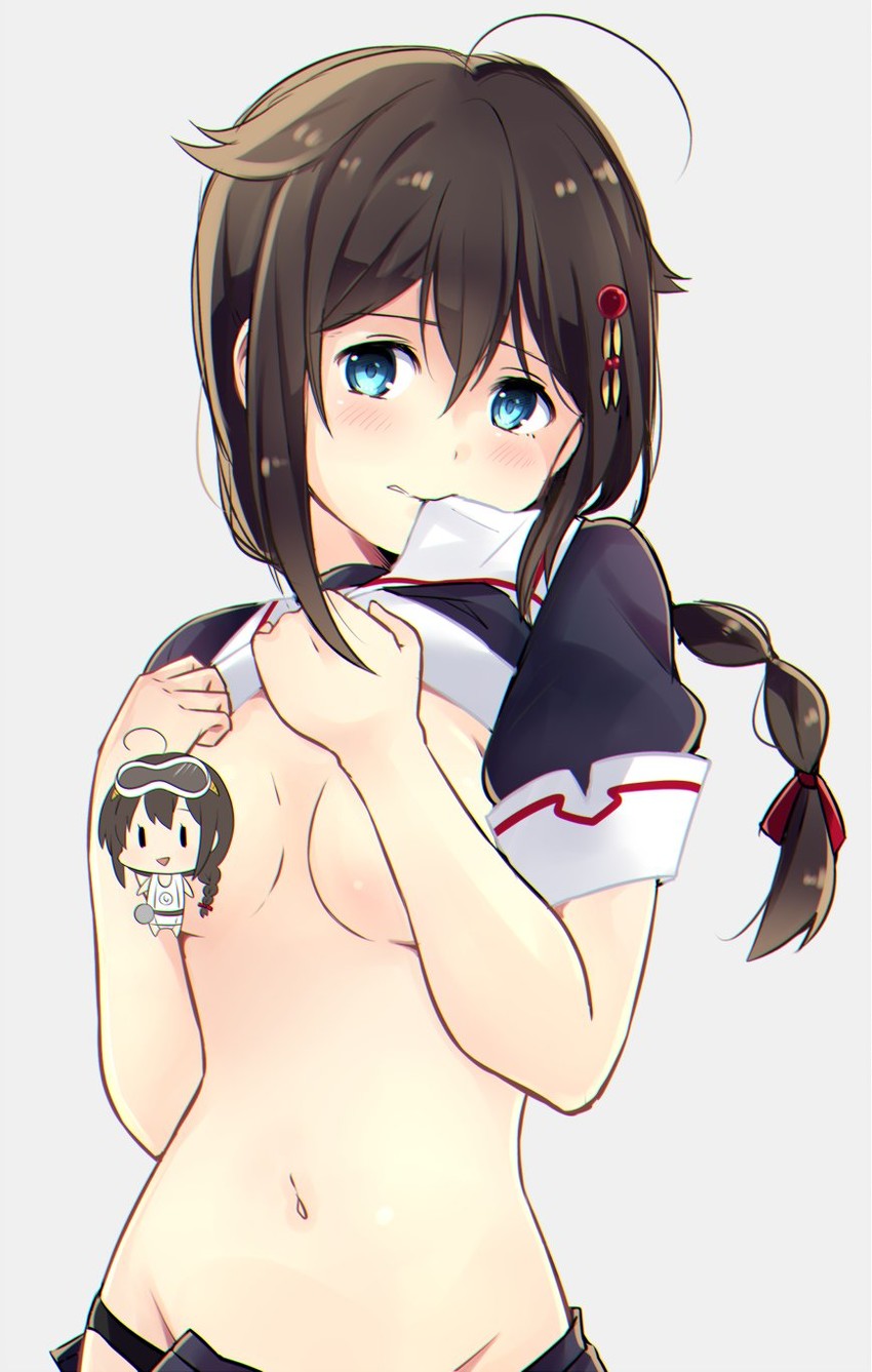 shigure, shigure kai ni, and maru-yu (kantai collection) drawn by yukichi_(eikichi)
