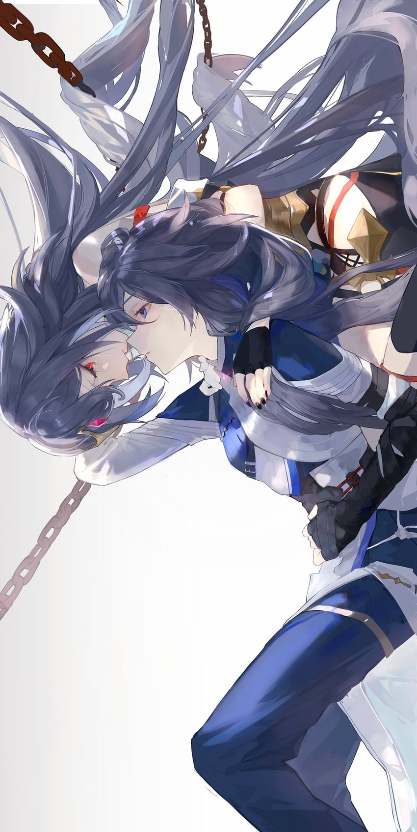 fu hua and herrscher of sentience (honkai and 1 more) drawn by kuliukunkunkunkunkunkunkun