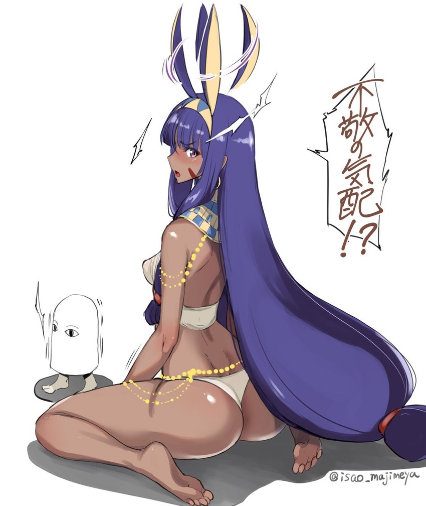 nitocris and medjed (fate and 1 more) drawn by isao
