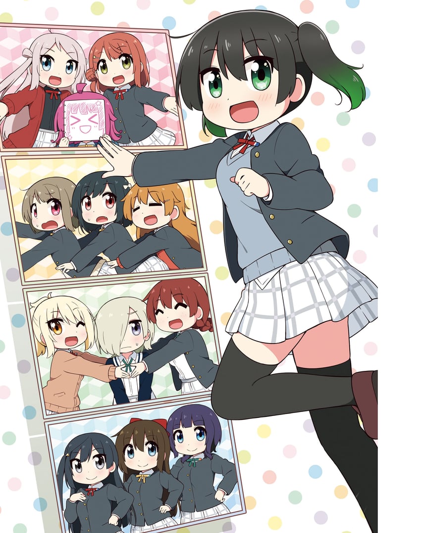 yuki setsuna, uehara ayumu, takasaki yu, osaka shizuku, tennoji rina, and 8 more (love live! and 2 more) drawn by miyako_hito
