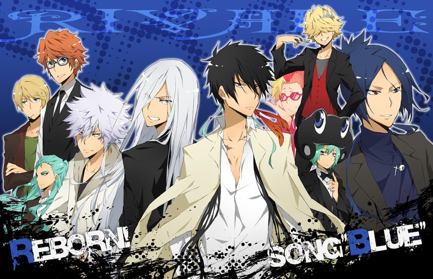 rokudou mukuro, belphegor, superbi squalo, fran, xanxus, and 5 more (katekyo hitman reborn!) drawn by danemaru