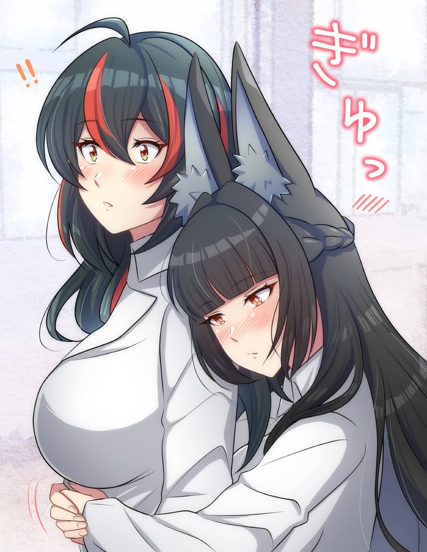 hoshimi miyabi and zhu yuan (zenless zone zero) drawn by blue_w_moon