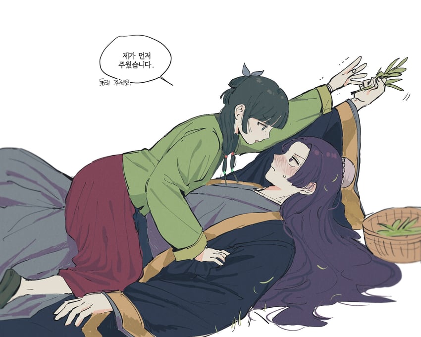 maomao and jinshi (kusuriya no hitorigoto) drawn by dabln_hl