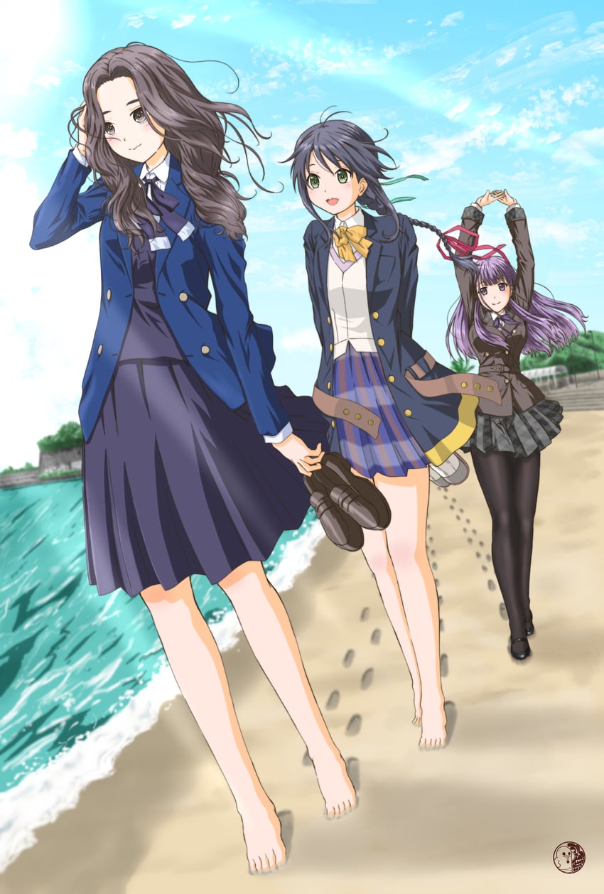 orihara sumika, yagami toa, and ichinose hotaru (22/7) drawn by minaduki4989